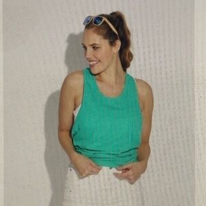 Women's Mint Leaf Tie-Back Tank
